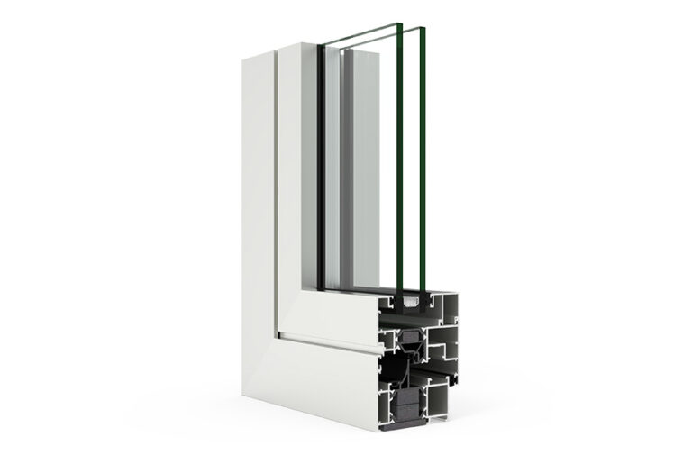 Coupe sur le système CORTIZO COR 70 Evolution, image officielle du fabricant