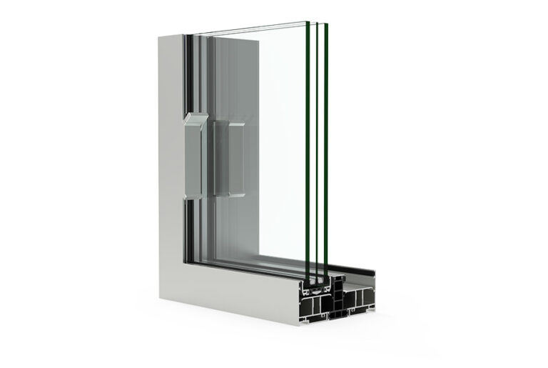 Coupe sur le système CORTIZO COR Vision Evolution Coulissant, image officielle du fabricant