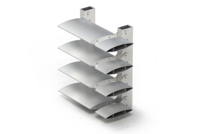 Coupe sur le système CORTIZO Protection solaire Lames, image officielle du fabricant