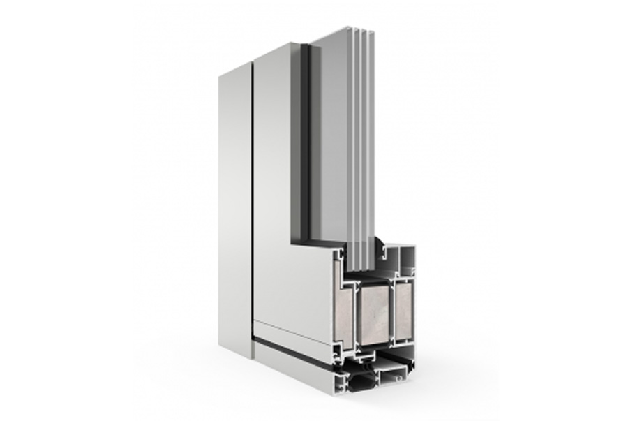 Coupe sur le système CORTIZO Porte Millennium FR, image officielle du fabricant