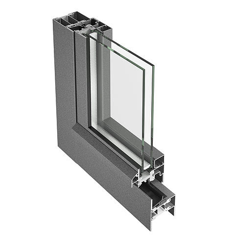Jansen Janisol Primo – coupe d’angle à 90° du profil en acier de 60 mm, rendu officiel