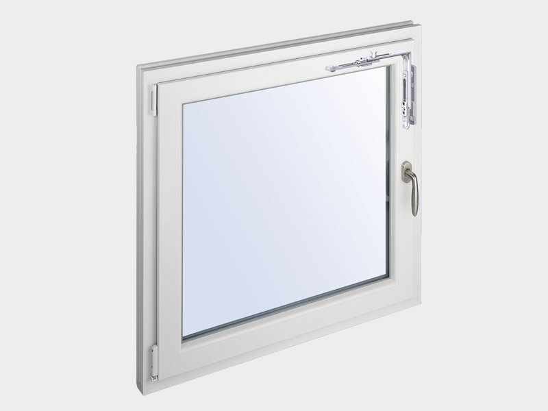 Fenêtre PVC avec les contacts de surveillance Winkhaus activPilot Control intégrés à la ferrure