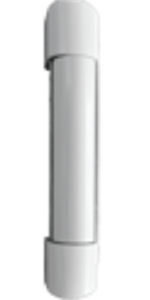 Cache de paumelle apparente pour fenêtre PVC, finition blanche
