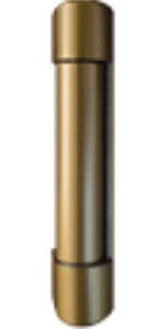 Cache de paumelle apparente pour fenêtre PVC, finition bronze