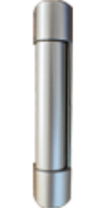Cache de paumelle apparente pour fenêtre PVC, finition grise